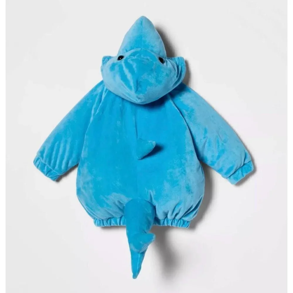 Target Hyde and Eek Plush Baby Shark Top 3D Infant 3-6M Halloween